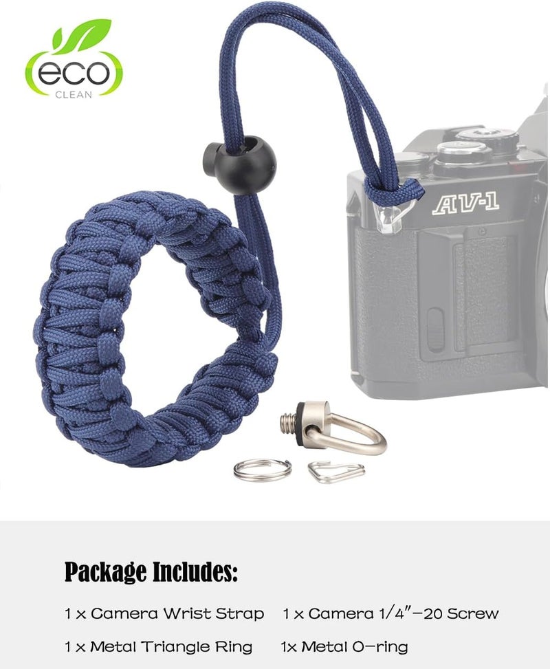 Rigdance Paracord Camera Wrist Strap Lanyard with Screw for Insta 360 X3, Ace Pro, DSLR Cameras, Selfie Sticks - Image 2